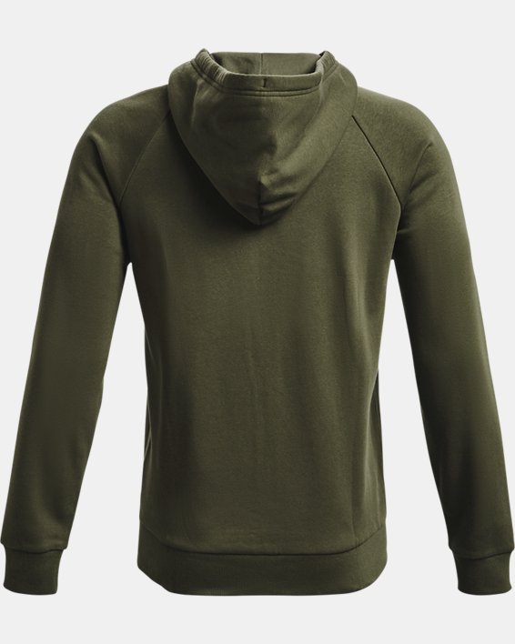 Men's UA Rival Fleece Full Zip Hoodie, Green, pdpMainDesktop image number 5